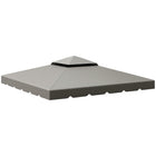 Outsunny - Toit de rechange pour gazebo 10 pi L x 10 pi l, gris-Convient UNIQUEMENT au gazebo Outsunny 9,8 po x 9,8 po (3 x 3 m)