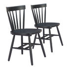 Zuo - Tyce Chaise de salle à manger - Noir - Ensemble de 2-Assemblage requis