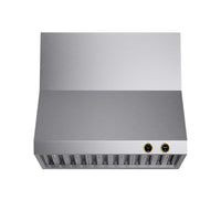 KUCHT KRH360-GL-C 36 po Hotte murale - avec commandes numériques - 900 CFM - Acier inoxydable/Or-Nouveaux commandes numériques permettant de sélectionner la vitesse et l’éclairage