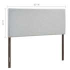 Modway - Region Rembourré Tête de lit Queen, Gris ciel-Un design élégant et expansif