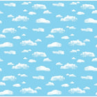 Fadeless Papier d'art pour tableau d'affichage, Nuages, 122 cm x 3,66 m, 4 rouleaux-Ultra résistant à la décolouration