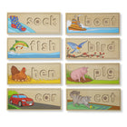 Melissa & Doug - Voir et Épeler-Comprend 1 planches de puzzle en bois réversibles et 64 lettres en bois