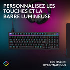 Logitech - G316 X 98 clavier gaming - Tactiles - Noir-OPTIMISÉ par G HUB : activez le taux de rapport de 8 kHz, personnalisez l'éclairage LIGHTSYNC RVB, modifiez vos touches de mode de jeu, créez des macros et prenez le contrôle total de vos affectations de touches, le tout dans G HUB