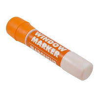 JAM Paper - Team Spirit Marqueurs de fenêtre – Encre lavable pour fenêtres de voiture/maison – Orange-Marqueur de fenêtre orange