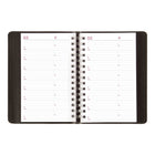 Brownline - 2027 agenda quotidien PlannerPlus avec reliure à double spirale – 8 po x 5 po – noir-Coins détachables