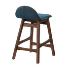 Modway - Juno Tabouret de comptoir - Tissu bleu marine - Ensemble de 2-Assemblée requise