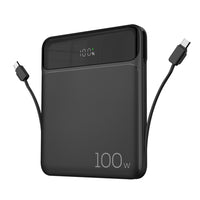 Kopplen - Batterie externe PD 20 000 mAh 100 W, boîte ouverte, avec 2 câbles USB-C-La capacité de 20 000 mAh vous permet de recharger votre téléphone intelligent, votre tablette ou d’autres appareils électroniques plusieurs fois avec une seule charge complète