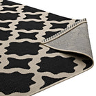 Modway - Cerelia Treillis marocains intérieurs et extérieurs Tapis 4 pi l x 6 pi L - Noir et beige-8