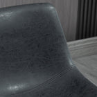 HOMCOM - Tabourets de bar hauteur comptoir avec dossier - noir - paquet de 2-Convient à une hauteur de comptoir de 35,8 po (91 cm) 
