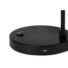 Monarch Specialties - Luminaire - 21 po H Lampe De Table - Port Usb Inclus - Métal Noir - Abat-Jour Noir - Moderne-Dimensions assemblées : 15,25 po L x 7 po L x 20,5 po H. base : 7 po L x 7 po L x 1,25 po H. abat-jour : 5,25 po L x 5,25 po L x 3,5 po H