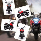 Qaba - Moto électrique Honda sous licence 12V avec phares et musique - rouge-Adaptée à l'asphalte, la brique ou le ciment, utilisation polyvalente 