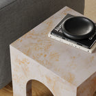 Modway - Valen Carré intérieur - Terrasse extérieure Béton voûté Table d’appoint - Honey Onyx-Conception intérieure et extérieure
