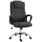 Vinsetto - Chaise de bureau à haut dossier à hauteur réglable avec roulettes-Faites une pause et détendez‑vous grâce à la fonction d’inclinaison