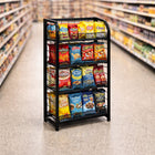 Futech - Présentoir métallique grillagé pour commerce de détail - 59,7 cm x 119,4 cm - Noir-4