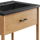 Modway - Zaire 24" Vanette de salle de bain - Noir naturel-Assemblée requise