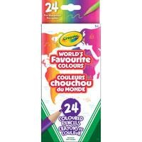 Crayola - Crayons de couleur Couleurs chouchou du monde - Paquet de 24-24 CRAYONS DE COULEUR : Comprend 24 crayons de couleur Crayola aux couleurs riches et vives, sélectionnées selon les couleurs préférées des gens du monde entier!