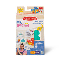 Ms. Rachel - Premiers Mots Cartes Flash Parlantes - Paquet de 6-JOUETS OFFICIELS MS. RACHEL : Jouez aux côtés de l’éducatrice Ms. Rachel et aidez les petits à associer les indices verbaux, visuels et sensoriels aux mots grâce à 30 cartes recto verso colorées, illustrées et texturées présentant les premiers mots.