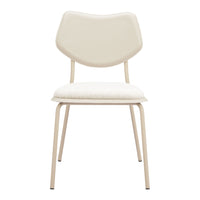 Zuo - Zeal Chaise de salle à manger - Gris pâle/Beige - Ensemble de 4-Tissu confortable et durable