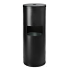 Gritt Commercial - Distributeur de lingettes avec poubelle intégrée - 26,5 L - Noir-Conteneur à déchets et distributeur de lingettes combinés