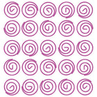 JAM Paper - Trombones circulaires - trombones ronds - rose fuchsia - paquet de 50- Trombones de qualité supérieure fabriqués à partir de fil d'acier recouvert de vinyle de haute qualité