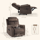 HOMCOM - Fauteuil inclinable manuel avec fonction massage et poches latérales - brun-Un système de ressorts ensachés avec ressorts serpentins et bandes élastiques offre une assise plus souple et plus rebondissante 