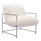 Zuo - Pelut Fauteuil d’appoint - Blanc-Assemblage requis