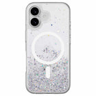 SwitchEasy - Étui Starfield 3D MagSafe Transparent pour iPhone 17 - Transparent-Effet visuel éblouissant : utilise la technologie de colle sous vide, une feuille d'argent et une poudre brillante pour créer un effet visuel dimensionnel 3D