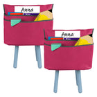 C-Line - Grande chaise Cubbie , 17 po , Sunset Red, Pack de 2-Ce produit innovant utilise la chaise de l'étudiant pour devenir un lieu de stockage d'approvisionnement pour les dossiers, les classeurs, les boîtes de rangement et plus encore