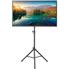 Mount-It! - Support TV à trépied robuste pour écrans jusqu'à 70 pouces - Noir-Les pieds du trépied pliable sur pied ont une base large et des embouts en caoutchouc antidérapants pour plus de stabilité