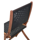 Dura Housewares - ensemble de 2 chaises Maui - black - paquet de 2-Siège et dossier modernes en sling-tex pour un confort respirant