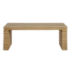 Modway - Canto Conception rectangulaire empilée Table basse - Chêne vieilli-6