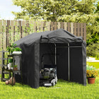 Outsunny - Tente de rangement de jardin 7 pi x 5 pi-Piquets de sol et cordes de haubanage pour une stabilité optimale  
