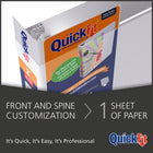 Reliure de présentation Davis Group QuickFit à anneaux ronds, blanc, 3 anneaux, format lettre, 1 po-Anneaux ronds