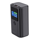 Kopplen - Mini batterie externe USB-C 10 000 mAh 30 W avec écran LCD, boîte ouverte-Comprend deux ports USB-C femelles et un port USB-A femelle pour de multiples options de connectivité