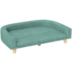 PawHut - Canapé pour chien avec housse lavable, patins antidérapants - vert-Le rembourrage doux offre un confort pour la détente et le sommeil des animaux. 
