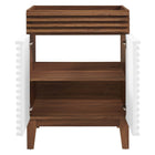 Modway - Render 24" Armoire de toilette de salle de bain (lavabo non inclus) - Noyer blanc-8