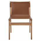 Modway - Sonora Cuir Fauteuil d’appoint de salle à manger - Chestnut Tan-8