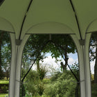 Outsunny - Tente moustiquaire 11 pi L x 11,5 pi l avec moustiquaires, sac de transport portable et 2 portes, blanc crème-Toit en polyester enduit de PU 1000 mm
