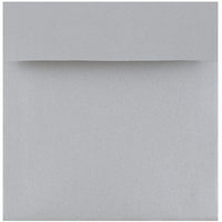 JAM Paper Enveloppes d'invitation carrées métalliques 6 x 6 po - Stardream Silver - paquet de 25-Couleur: Argent rêve étoilé