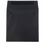 JAM Paper - Enveloppes d'invitation carrées - 7,5 x 7,5 - lin noir - Paquet de 25-La forme carrée unique fera ressortir votre courrier !