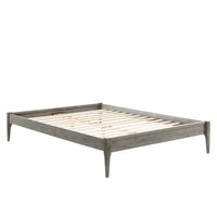 Modway - June Bois Cadre de lit plateforme Queen, Gris-Cadre de lit plateforme Queen