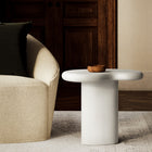 Modway - Elowen Terrasse extérieure Pierre Table d’appoint, Blanc-Nivelleurs non marqués