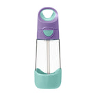 b.box - Bouteille Tritan - 450ml - Pop Lilas-Forme triangulaire unique, facile à saisir pour les enfants