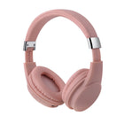 Basic Tech Écouteurs pliables sur l'oreille sans fil - Rose-Inclus câble auxiliaire audio