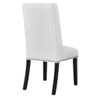 Modway - Baron Tissu Chaise à manger - Blanc-Capacité de poids de la chaise : 500 lb.
