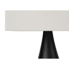 Monarch Specialties - Luminaire - 18 po H Lampe De Table - Métal Noir - Ensemble De 2 - Abat-Jour Ivoire / Crème - Contemporain-Un assemblage mineur est nécessaire avec des instructions illustrées incluses. conçues avec des matériaux durables et avec confiance, ces lampes sont couvertes par une garantie limitée de 2 ans contre les défauts de fabrication pour votre satisfaction
