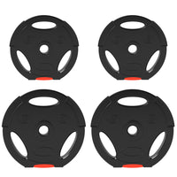 Soozier - Disques de poids, lot de 4, 2 x 22 lb + 2 x 11 lb-Comprend 2 plaques de poids de 22 lb (10 kg) et 2 plaques de poids de 11 lb (5 kg)