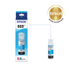 Epson - T522 Bouteille d’encre - Capacité standard - Cyan-Bouteilles de rechange à faible coût permettant d’économiser jusqu’à 80 % sur l’encre comparativement aux cartouches