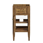Modway - Elysian 18" Armoire de toilette de salle de bain (lavabo non inclus) - Brown-Placage en bois de burl