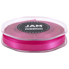 JAM Paper - Ruban de satin double face - 3/8" de large x 25 m - Rose choquant-Quantité : Rouleau vendu à l'unité